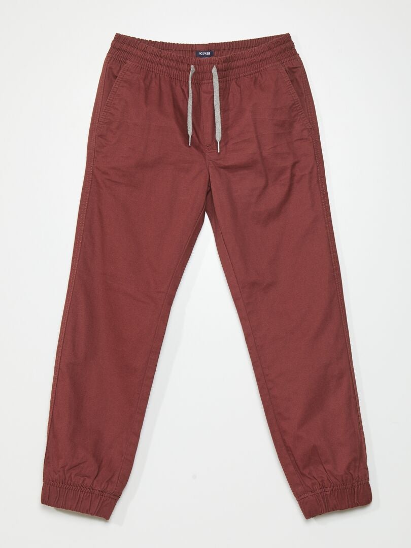 Spodnie dresowe Twill - CZERWONE