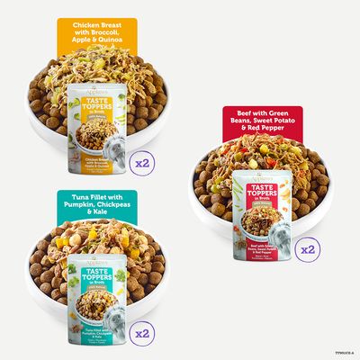 Applaws Geschmacks-Toppings Probierpackung 6 x 85 g
