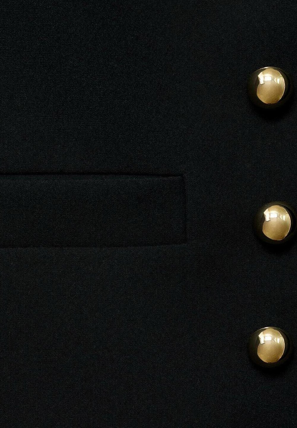 Mango CROP MET KNOPEN - Blazer - nero