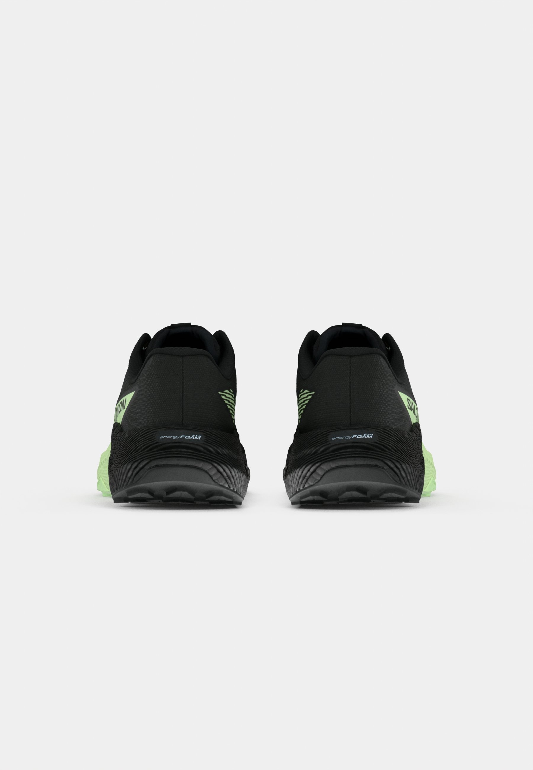 Salomon PULSAR - Scarpe da trail running - nero/verde patina