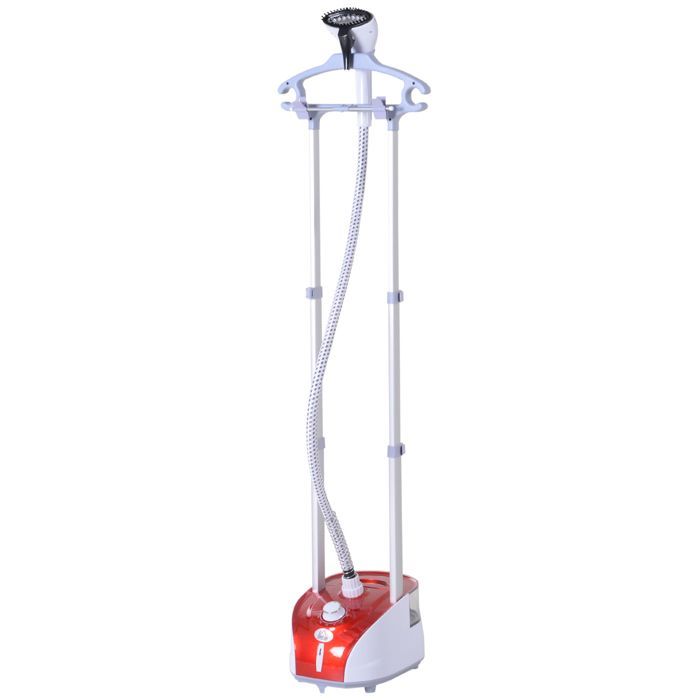 Plancha de vapor vertical Cocosity de 1950 W y 32 g/min, depósito de agua de 2 litros, mástil telescópico y plancha vertical con autonomía de 45 minutos.