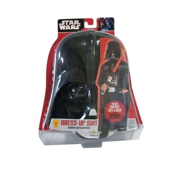 Darth Vader Costume - Star Wars - Kit with jumpsuit, cape and mask for boys aged 8 to 10 years
