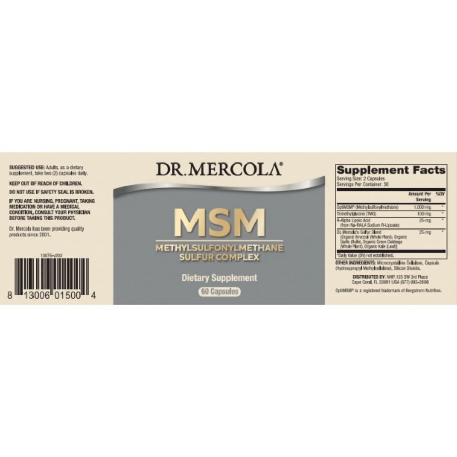 Dr. Mercola svavel MSM-komplex