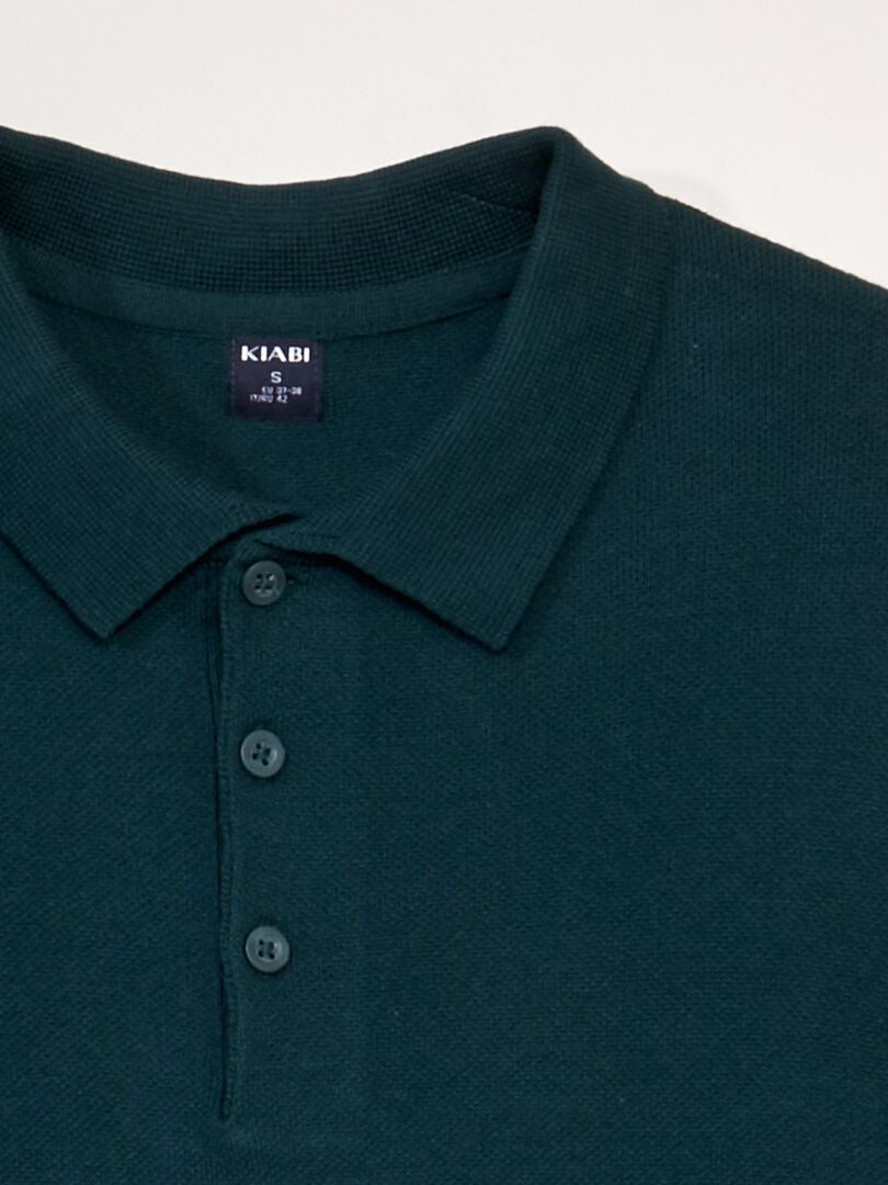 Fleece poloshirt - GROEN