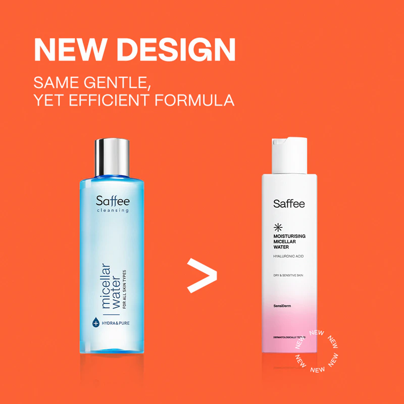 Água Micelar Hidratante Saffee SensiDerm para pele seca e sensível