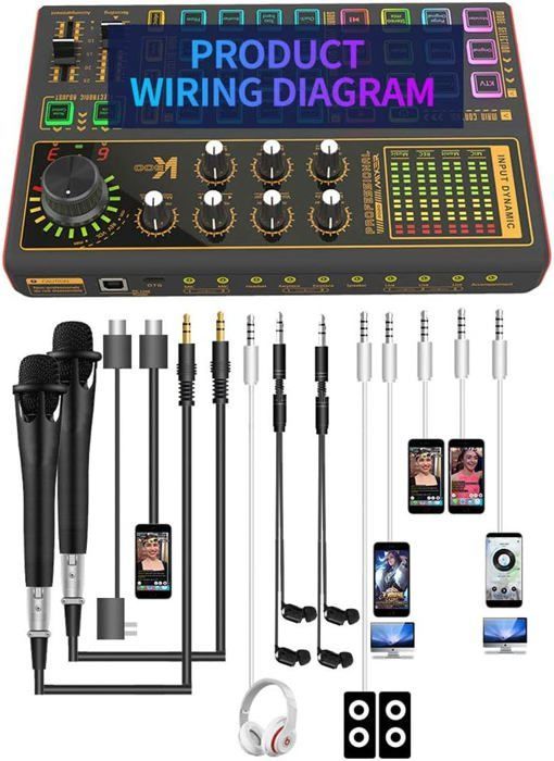 Carte effets sonores, changeur de voix, mixage sonore pour PC et téléphone, enregistrement, streaming