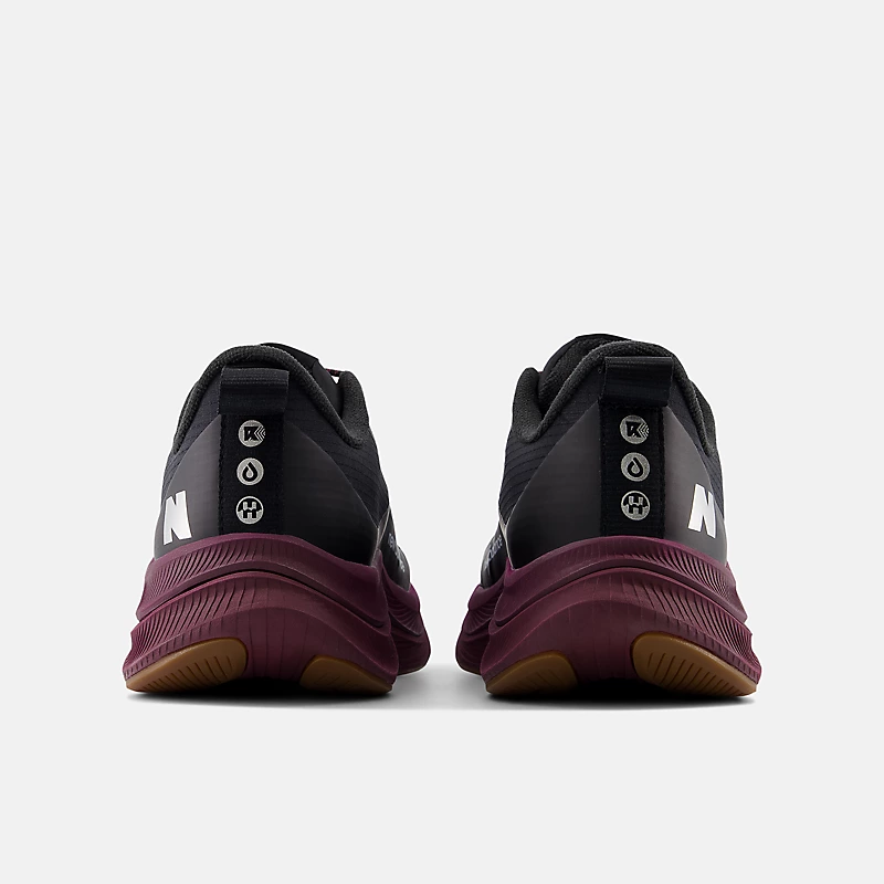 Women's Fuel Cell Propel v4 Permafrost Shoes – Black with NB Burgundy