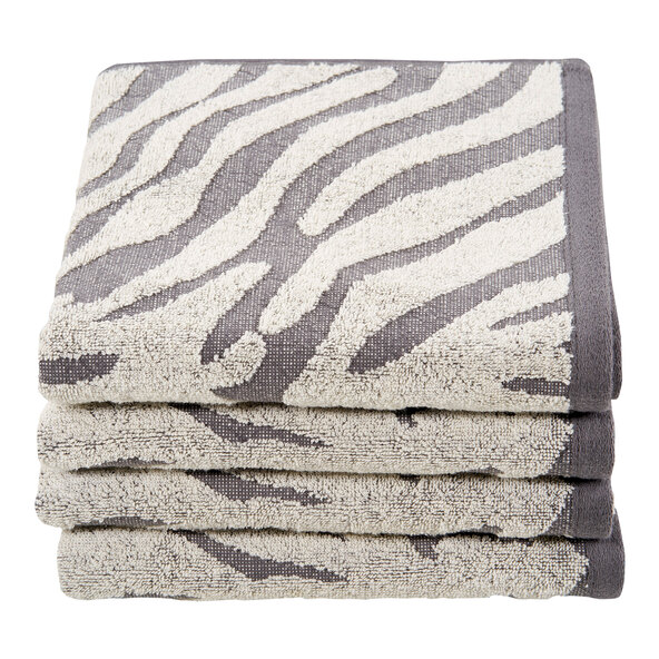 Σειρά πετσετών Terry Square Zebra, σετ 2 x 2 τεμαχίων