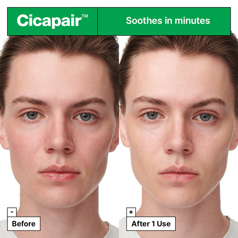 Máscara facial hidratante e calmante Dr. Jart+ Cicapair™ Intensive Soothing Repair Serum Mask.