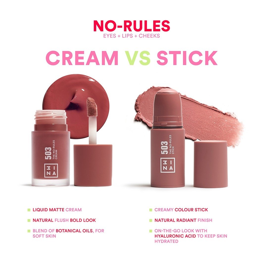 3INA Blush The No Rules krém – 8 ml