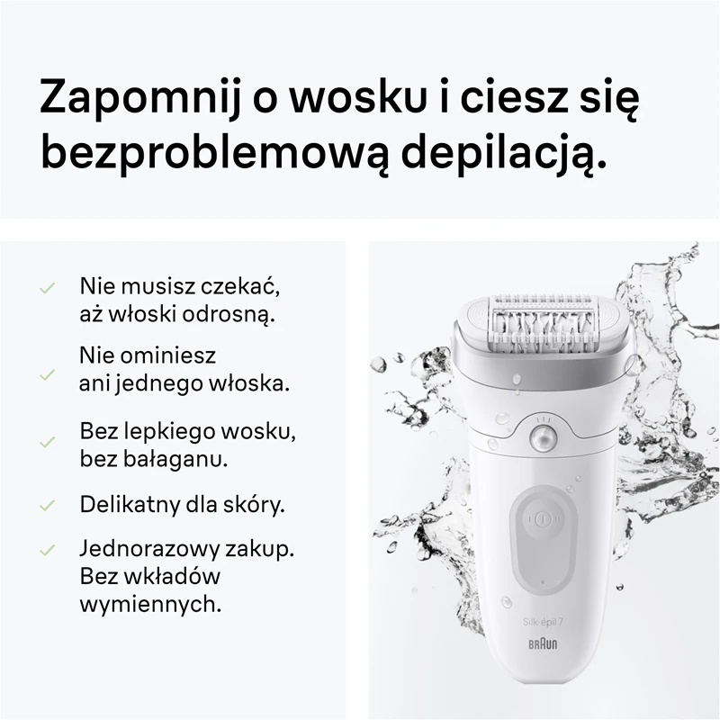 Braun Silk-épil 7 7-030 drėgno ir sauso skutimo epiliatorius