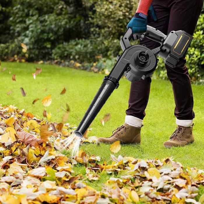 21V Leaf Blower, 3.3 m³/min, Lightweight, for Garden, Patio, Leaf Blowing and Dust Removal - Black