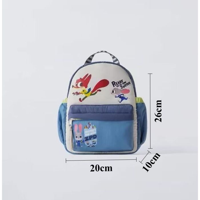 Mochila infantil – Disney Zootopia – Nick y Judy – Mochila preescolar para niños y niñas – Diseño de dibujos animados de Zootopia