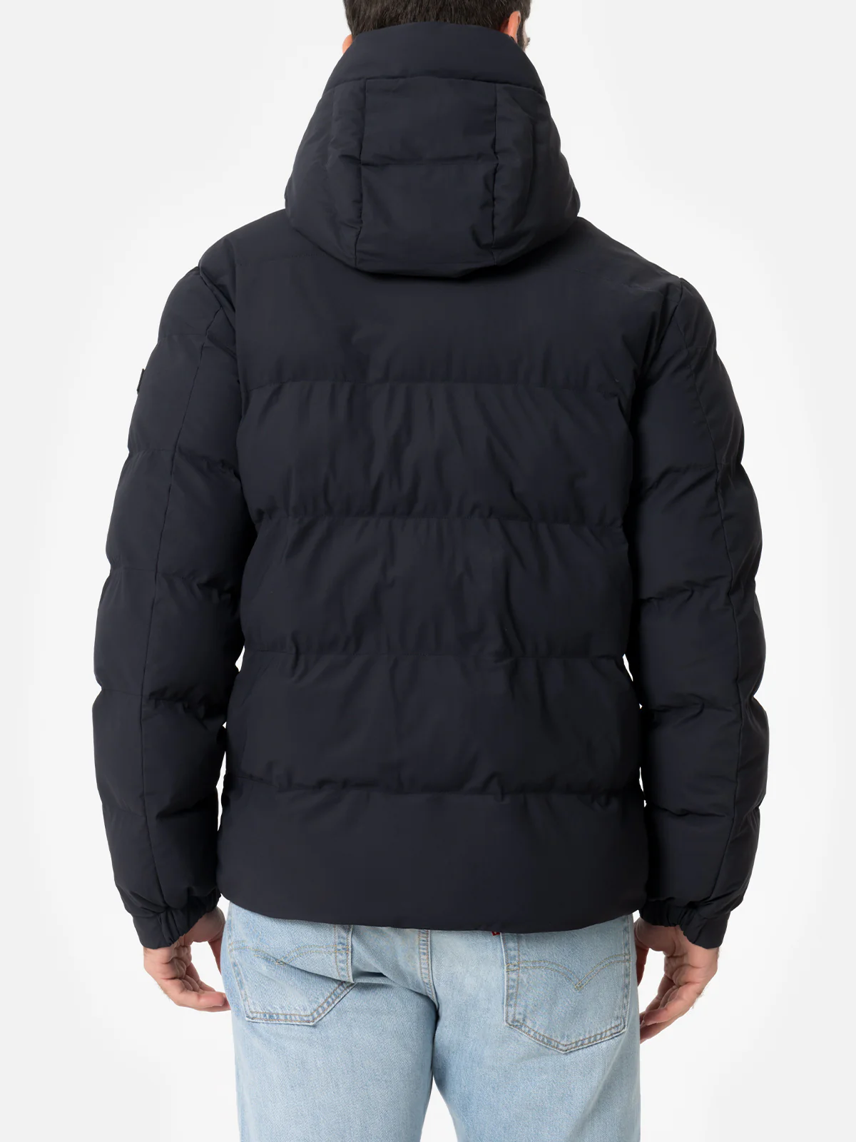 Doudoune à capuche bleu marine Maier pour homme