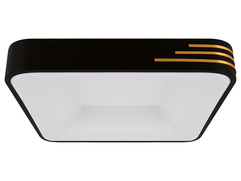 Lampa sufitowa Librus LED stalowa czarno-złota
