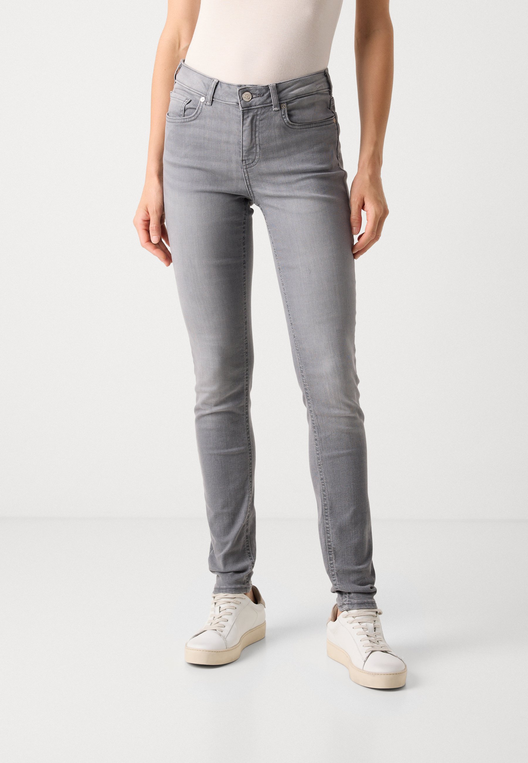Scotch & Soda CORE BOHEMIENNE MID RISE - Skinny Fit jeans - grijze wortels