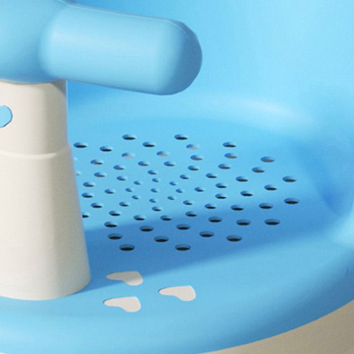OMABETA Siège de bain bébé Siège de bain pour bébé réglable ergonomique pour empêcher le glissement siège de Ciel bleu