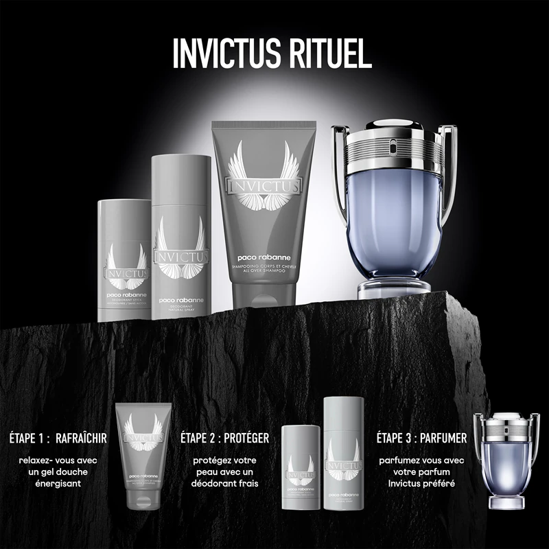Desodorante em bastão Rabanne Invictus para homens