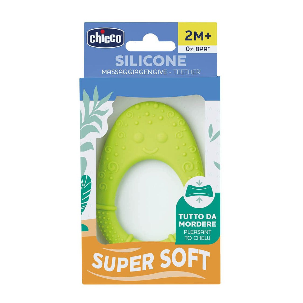 Jucărie de dentiție din silicon cu avocado