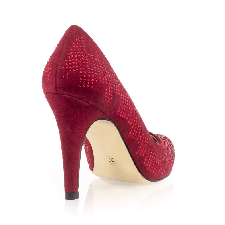Zapatos de tacón rojos para mujer