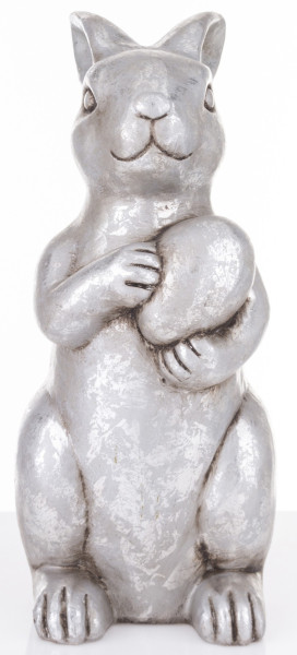 Dekoracja - srebrna figurka królika 31x13x16 cm ARGENTO