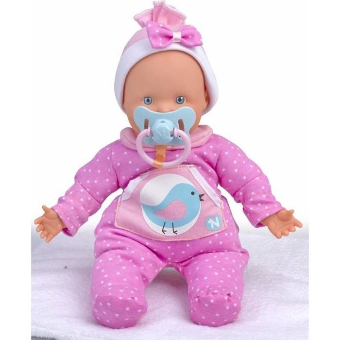 Poupon NENUCO SOFT 2 Fonctions - Corps souple 30cm - Rose