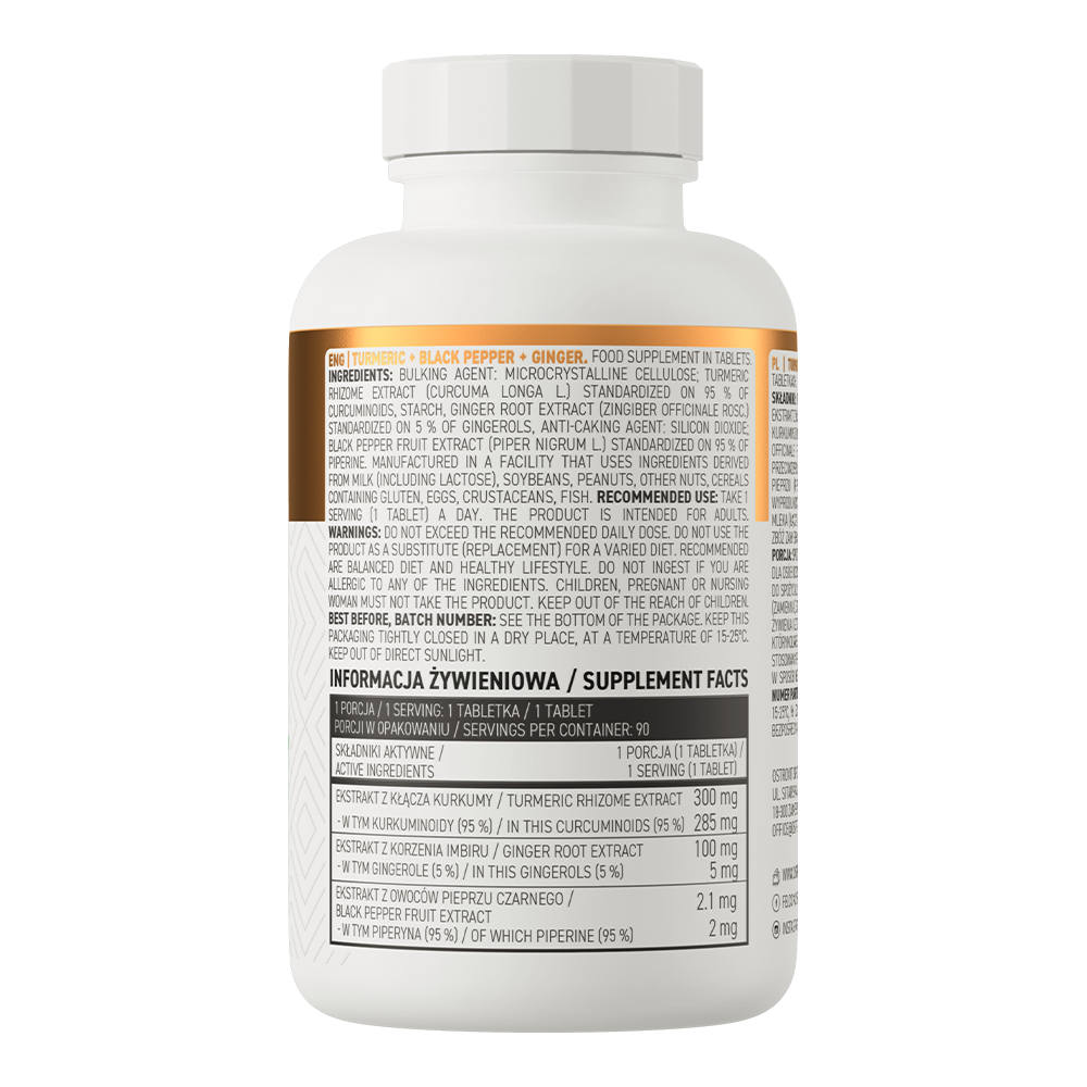 OstroVit Curcumin + Black Pepper + Ginger