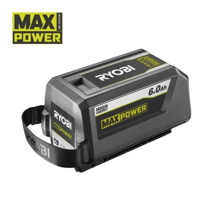 RYOBI - 1 batería de litio+ de alta energía MAXPOWER de 36 V y 6,0 Ah - Gestión individual de carga/descarga de celdas - RY36B60B