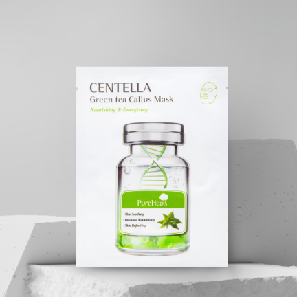 Pureheals Nährende und Energiespendende Gesichtsmaske mit Centella Asiatica und Grüntee-Stammzellen, 25 g