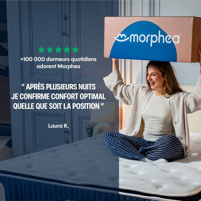 Hybrid foam and spring mattress 140x200cm thick 22cm - Mila - Morphea