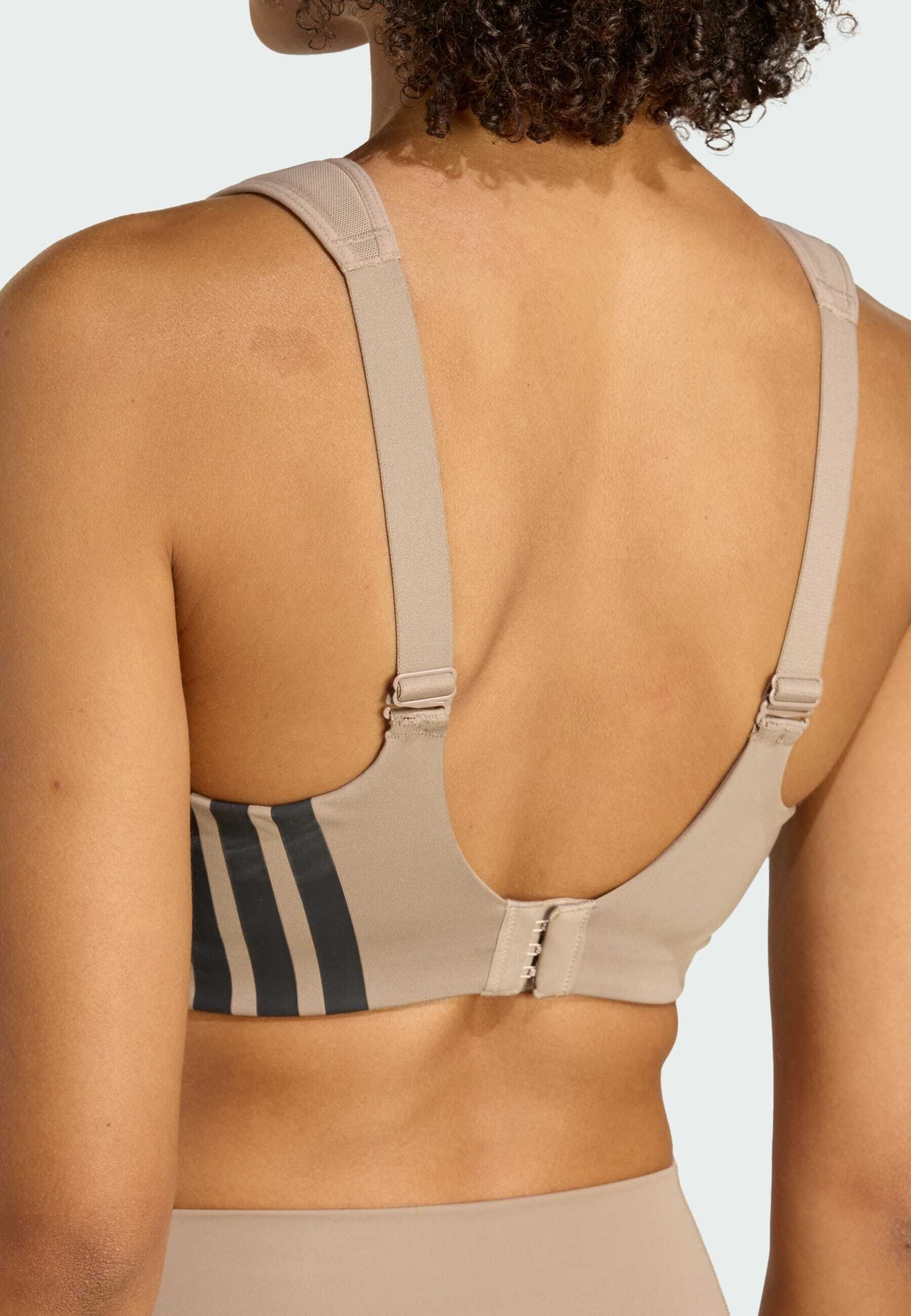Soutien-gorge de sport adidas Performance BRA - Maintien élevé - marron crayeux