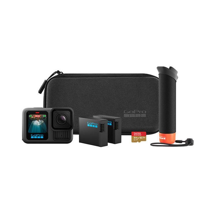 Caméra de sport - GoPro - HERO 13 Black - Étanche jusqu'à 10m - 5.3K - Stabilisation avancée
