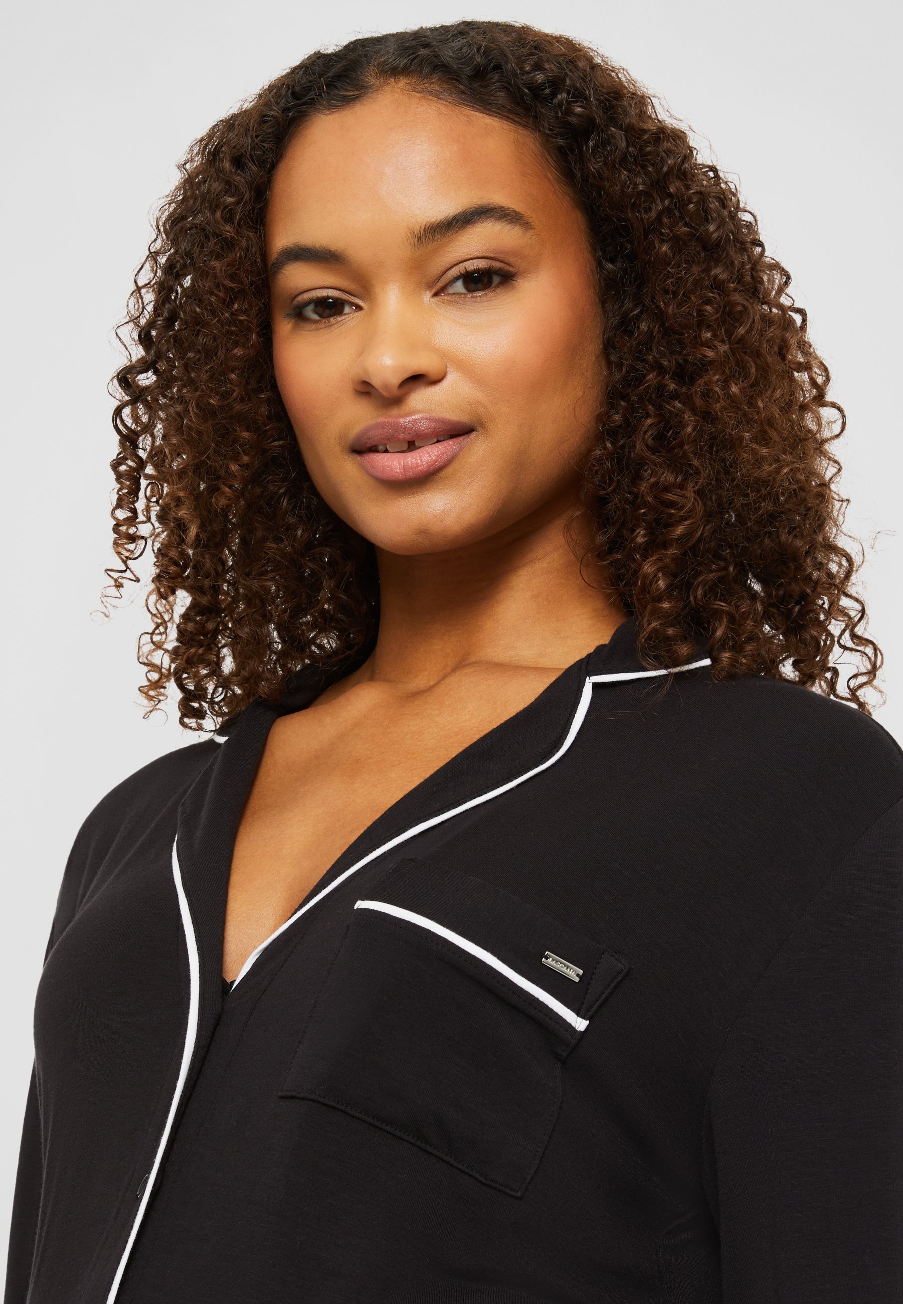 LASCANA MATERNITY - Set pigiama - bianco/nero