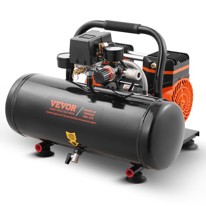 Compressore d'aria - VEVOR - JR880-2GAL - 8 L - 860 W - Senza olio (8 bar)
