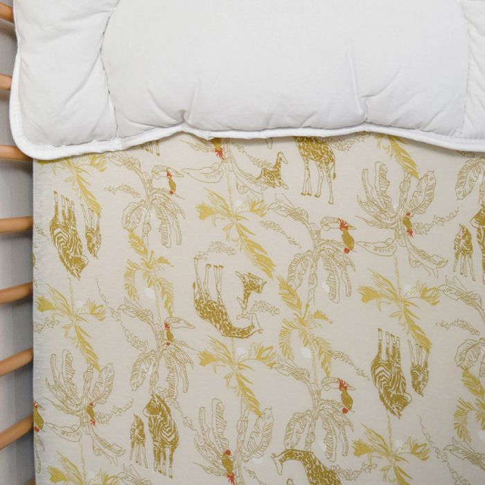Drap housse jersey - DOMIVA - Honey Moon - 60 x 120 cm - Coton extensible - OEKO-TEX
