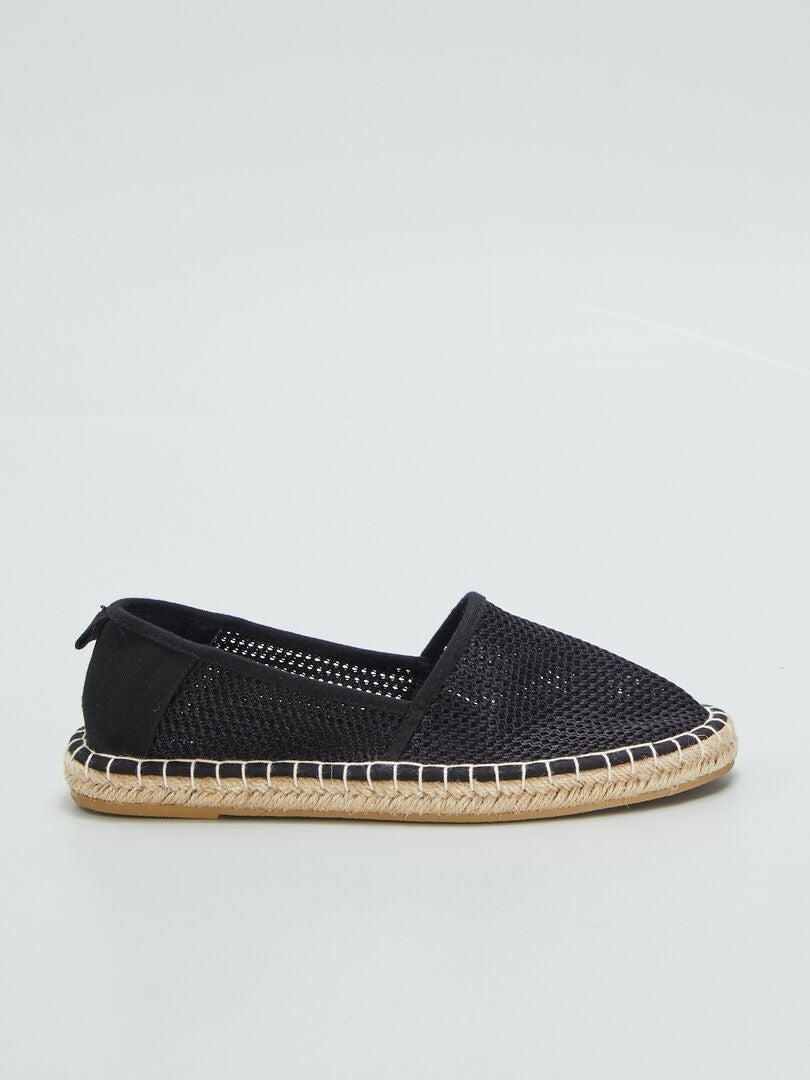 Espadryle jutowe - CZARNE