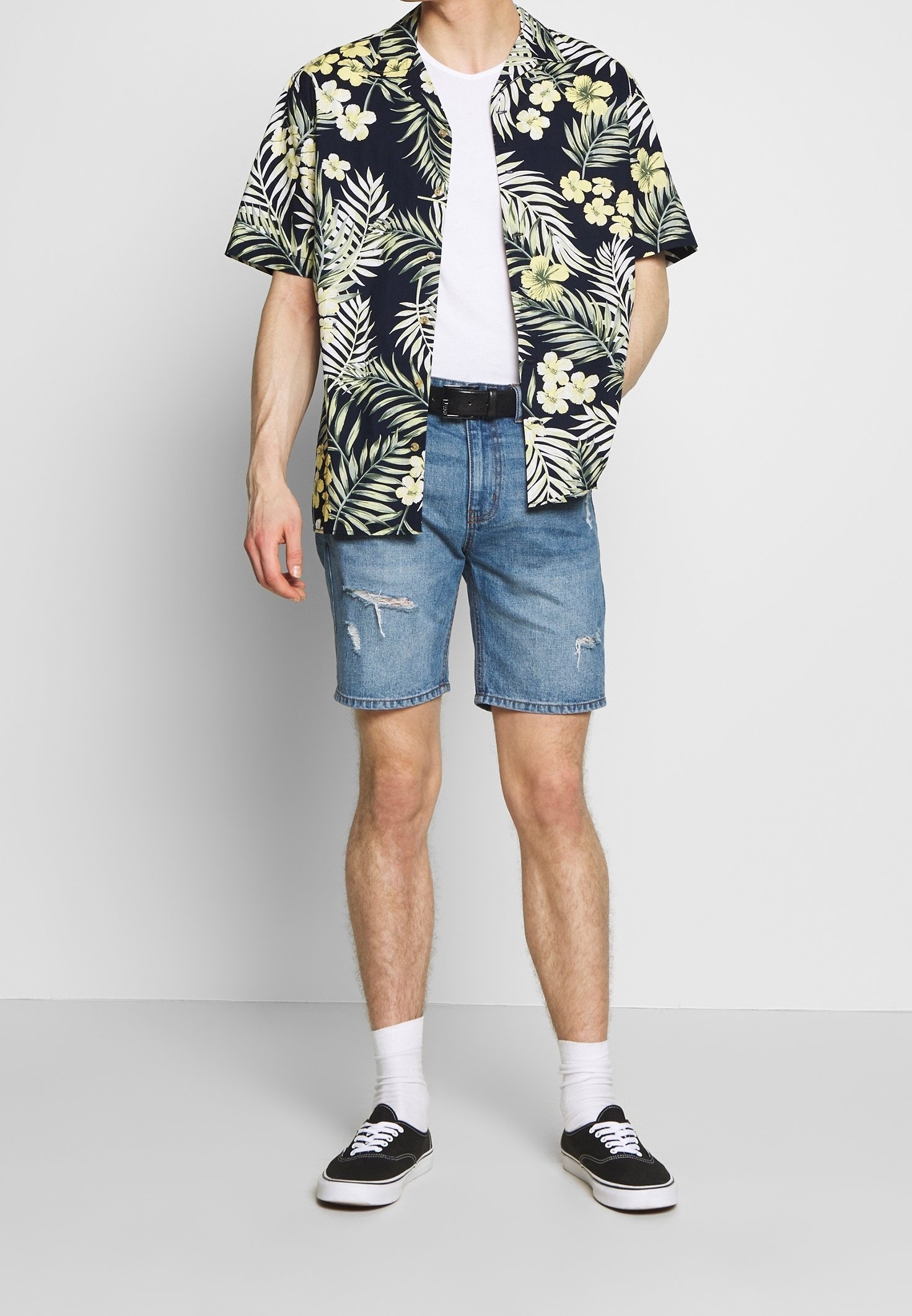 Jack & Jones overhemd - gemêleerd blauw
