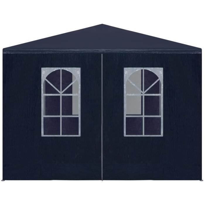 Carpa para fiestas - VIDAXL - 3 x 3 m - Azul - Resistente a los rayos UV - Fácil de montar