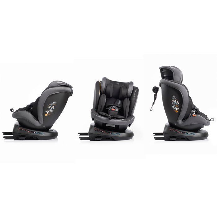 Bilbarnstol - BABYAUTO - RODIA - Grupp 0/1/2/3 - 40/150 cm - I-Size - Vridbar - Liggbar - Med förkortare - Stengrå