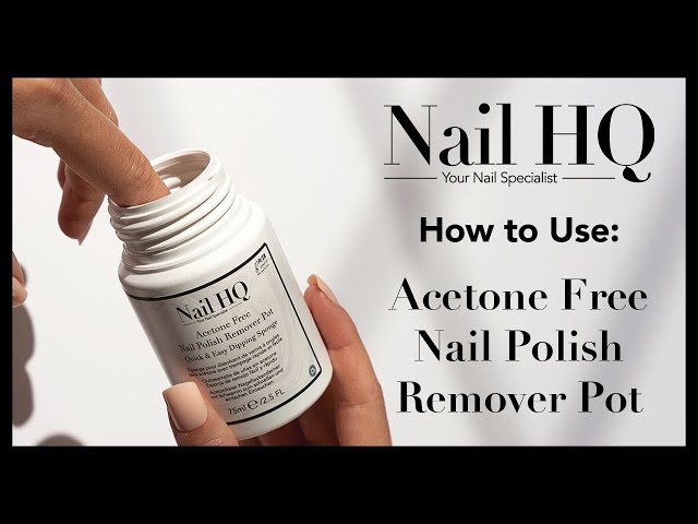 Nail HQ acetonmentes körömlakklemosó szivacs - 75ml