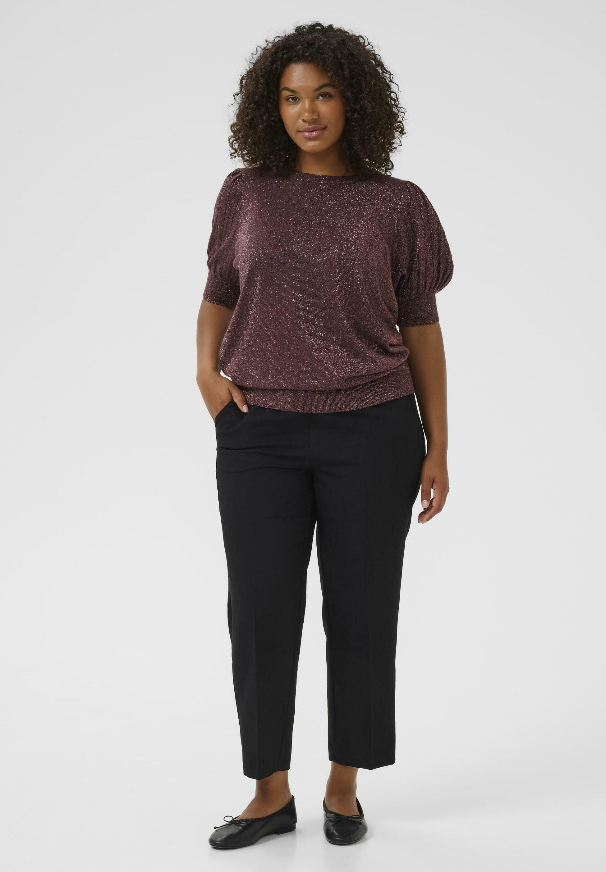 Kaffe Curve REGITTA PLEAT - T-shirt met print - fudge
