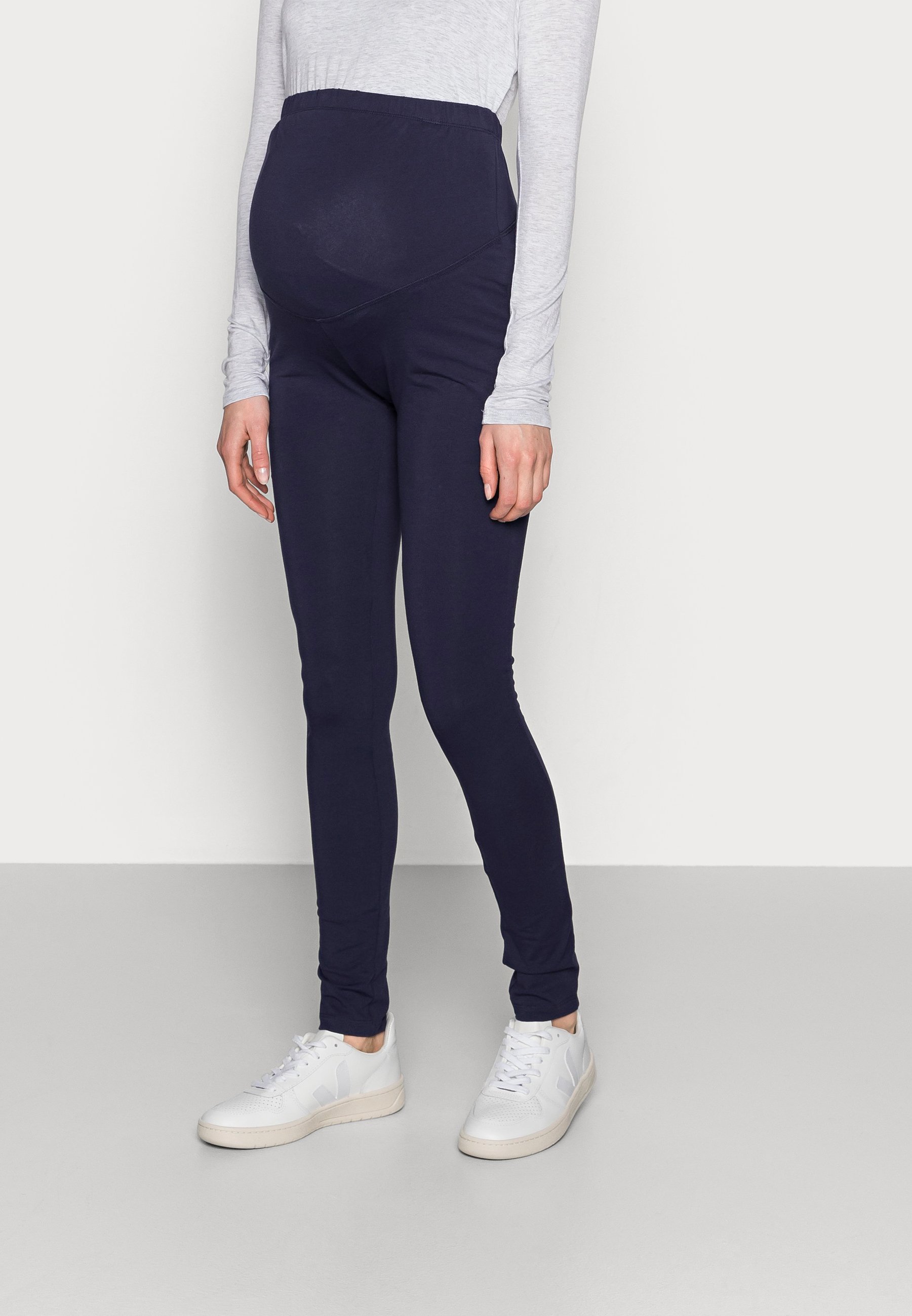 Anna Field MAMA 3-PACK - Leggings - Broek - zwart/bordeaux/donkerblauw