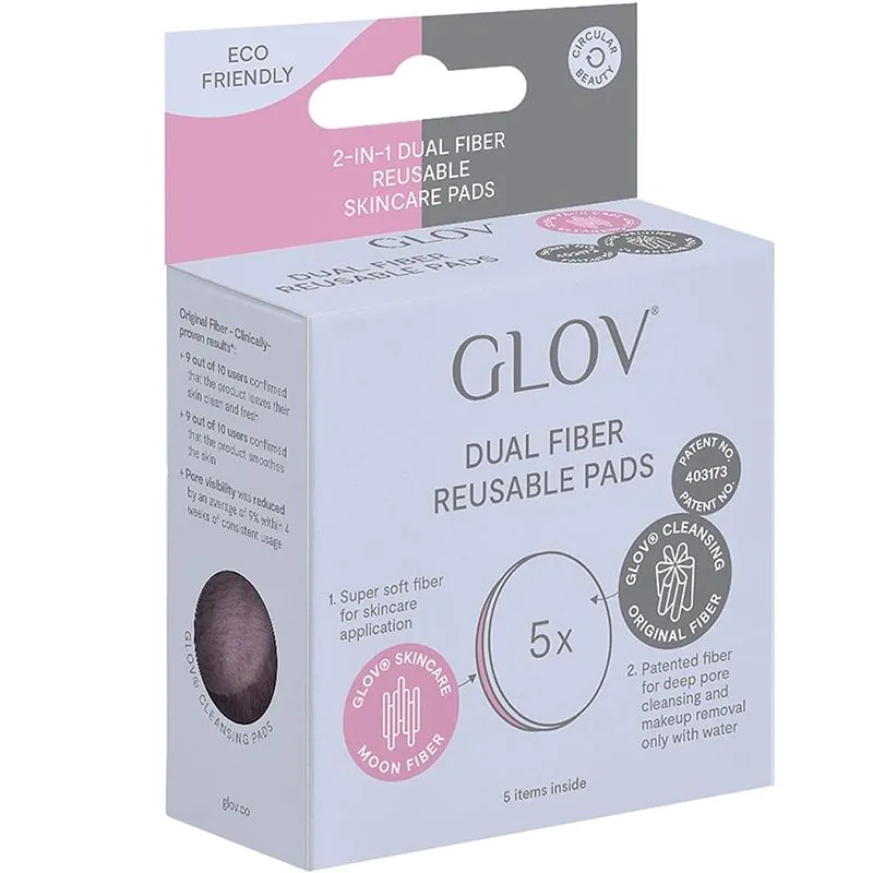 Glov Dual Fiber Pads Wielorazowe płatki do demakijażu
