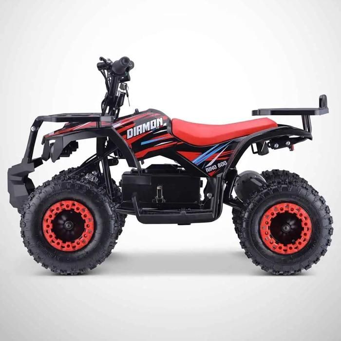 Elektrischer Kinder-Taschenroller Quad 800W / BISON 800 / 2025 Edition / Rot