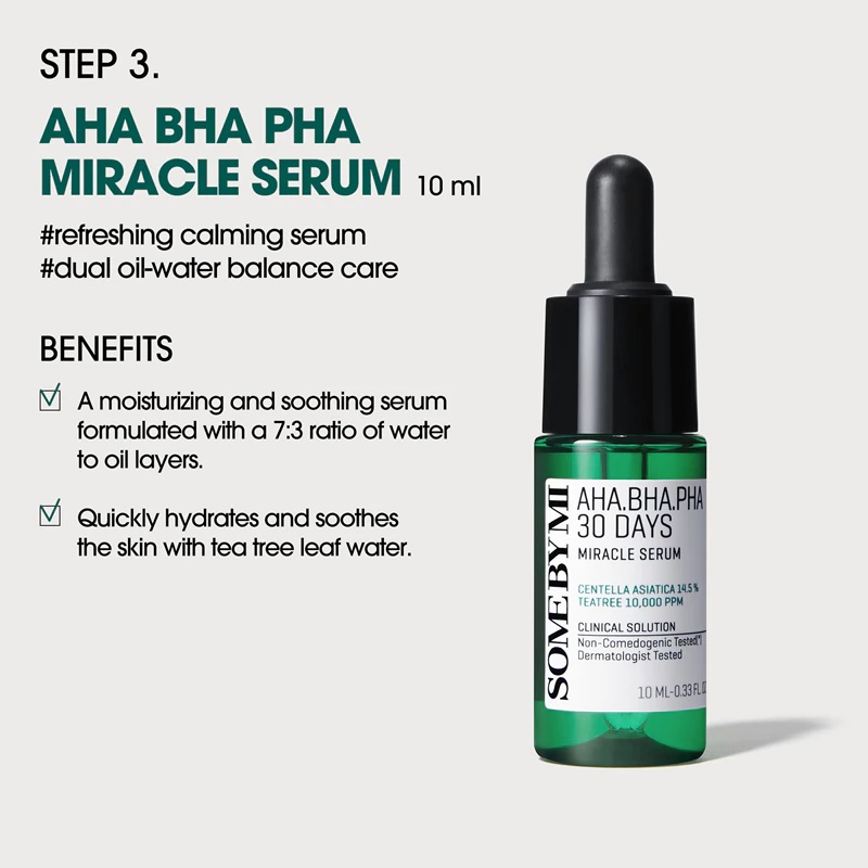 „Some By Mi AHA∙BHA∙PHA 30 Days Miracle AC SOS Kit“ dovanų rinkinys nuo spuogų