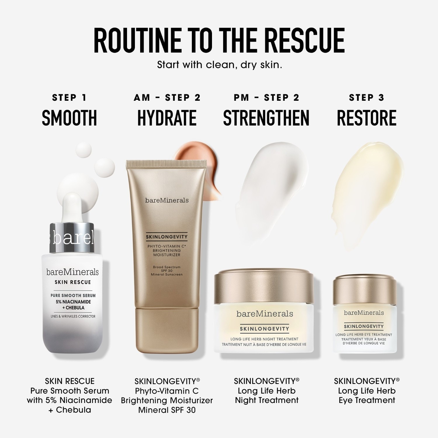 bareMinerals Serum protiv starenja SKIN RESCUE Pure Smooth - 30 ml