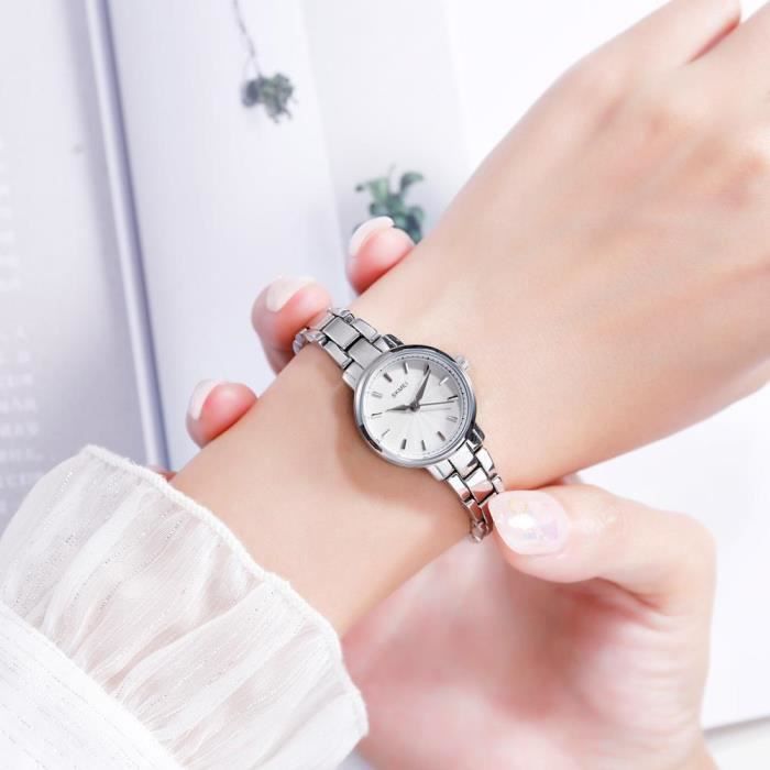 Orologio da donna SHARPHY, 2020, bracciale in acciaio inossidabile di marca, movimento al quarzo semplice, impermeabile, argento.