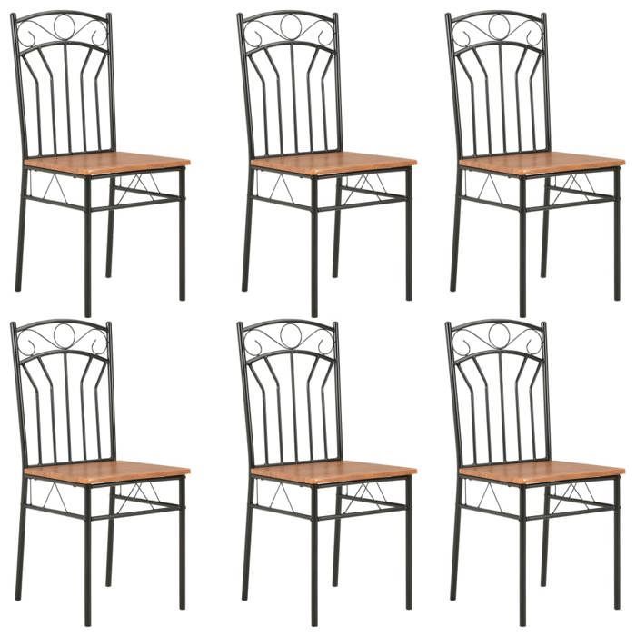vidaXL 6x Dining Chairs, Dining Chairs, Kitchen Furniture, Kitchen Chairs, Dining Chairs 281397