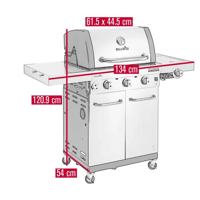 Churrasqueira a gás Char-Broil Professional PRO S 3