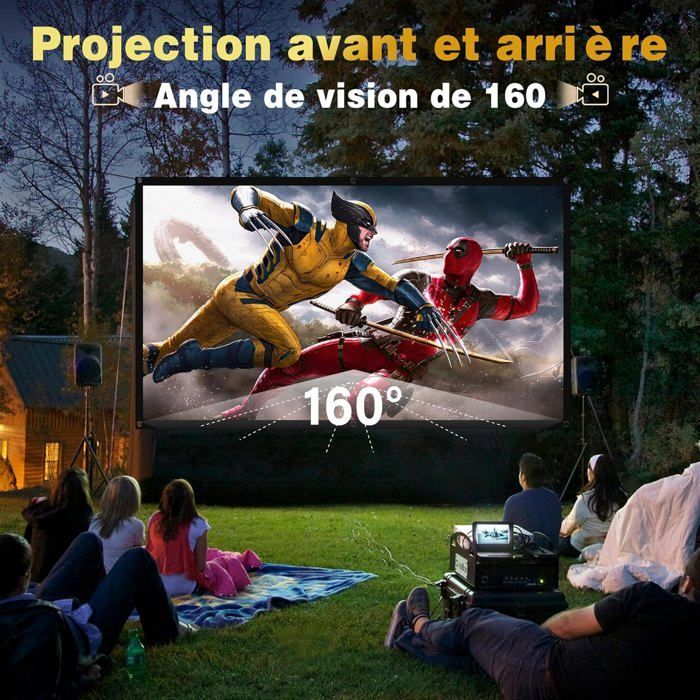100 Inch 16:9 HD Projection Screen - Portable Foldable Outdoor Projector Screen, Double-Sided Anti-Crease [YE36]